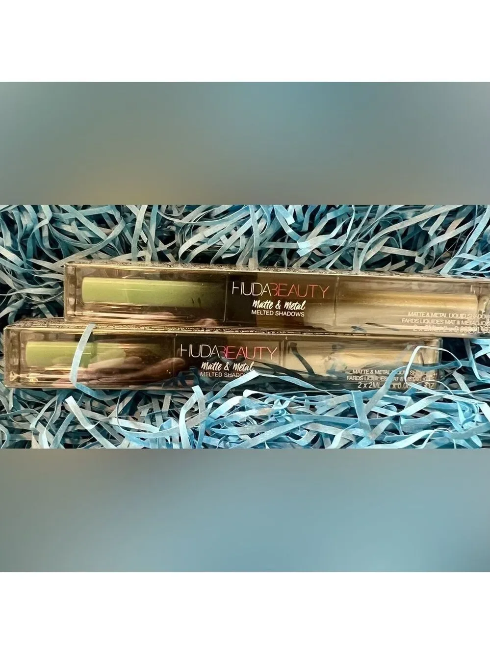 Huda Beauty Matte Metal Melted Shadow Minted Dinero New In Box